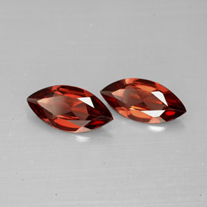 캐럿 천연 레드 알만딘 가넷 보석, 마퀴즈, 10.1×4.8 mm, VVS-VS