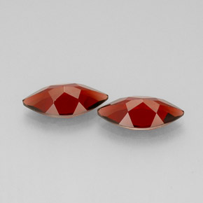 캐럿 천연 딥 레드 알만딘 가넷 보석, 마퀴즈, 13.9×7.1 mm, VS