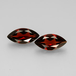 캐럿 천연 딥 레드 알만딘 가넷 보석, 마퀴즈, 14×7.1 mm, VS