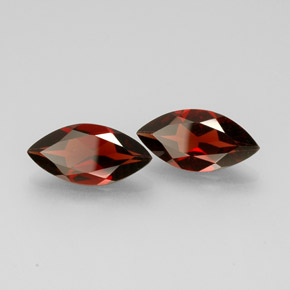 캐럿 천연 딥 레드 알만딘 가넷 보석, 마퀴즈, 14×7.1 mm, VS