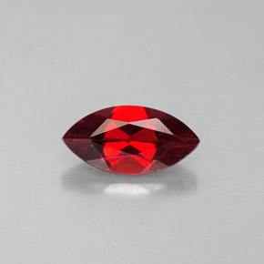 1.43캐럿 천연 레드 알만딘 가넷, 마퀴즈, 10.1×5.1 mm, VS