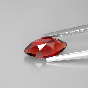 1.43캐럿 천연 레드 알만딘 가넷, 마퀴즈, 10.1×5.1 mm, VS