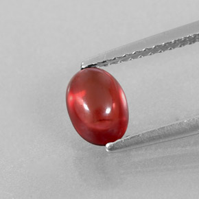 1.15캐럿 천연 레드 알만딘 가넷, 투명한, 6.8×4.9 mm, 투명/반투명