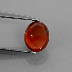 1.49캐럿 천연 레드 알만딘 가넷, 투명한, 6.9×5.7 mm, 투명/반투명