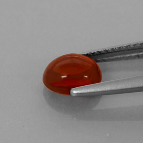 1.49캐럿 천연 레드 알만딘 가넷, 투명한, 6.9×5.7 mm, 투명/반투명