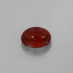 1.28캐럿 천연 레드 알만딘 가넷, 투명한, 6.7×5.1 mm, 투명/반투명