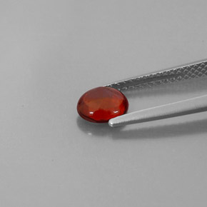 0.90캐럿 천연 레드 알만딘 가넷, 투명한, 6.3×4.9 mm, 투명/반투명