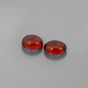 캐럿 천연 레드 알만딘 가넷 보석, 투명한, 6.7×5.4 mm, 투명/반투명