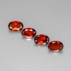 캐럿 천연 레드 알만딘 가넷 보석, 타원형 컷, 7.1×5 mm, VS