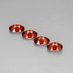 캐럿 천연 레드 알만딘 가넷 보석, 타원형 컷, 7.1×5 mm, VS