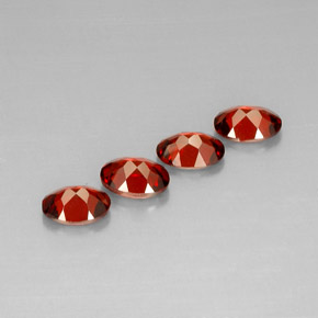 캐럿 천연 레드 알만딘 가넷 보석, 타원형 컷, 7×5.1 mm, VS