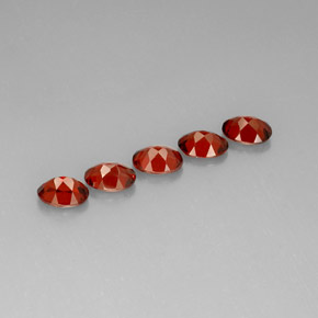 캐럿 천연 빨간색 알만딘 석류석 보석, 타원형 컷, VS