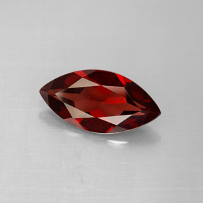 2.73캐럿 천연 딥 레드 알만딘 가넷, 마퀴즈, 13.8×7 mm, VVS-VS