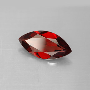2.73캐럿 천연 딥 레드 알만딘 가넷, 마퀴즈, 13.8×7 mm, VVS-VS