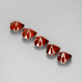 캐럿 천연 딥 레드 알만딘 석류석 보석, 하트 모양, VS