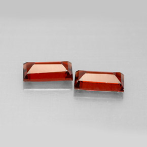 캐럿 천연 딥 레드 알만딘 가넷 보석, 바게트, VVS-VS