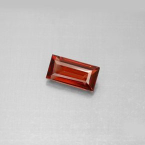 1.10캐럿 천연 딥 레드 알만딘 가넷, 바게트, 8.1×4.2 mm, VS