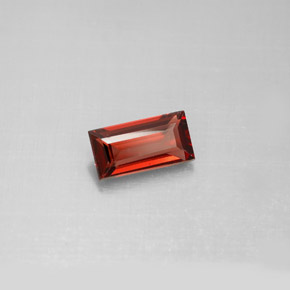 1.10캐럿 천연 딥 레드 알만딘 가넷, 바게트, 8.1×4.2 mm, VS