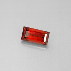 1.19캐럿 천연 레드 알만딘 가넷, 바게트, 7.9×4.1 mm, VS