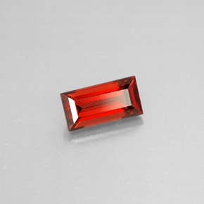 1.19캐럿 천연 레드 알만딘 가넷, 바게트, 7.9×4.1 mm, VS