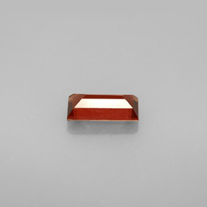 1.01캐럿 천연 오렌지 레드 알만딘 석류석, 바게트, VS