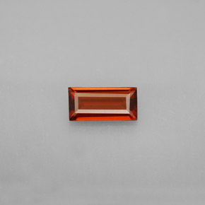 0.71캐럿 천연 오렌지 레드 알만딘 석류석, 바게트, VS