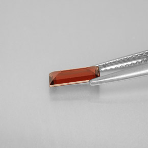 0.73캐럿 천연 오렌지 레드 알만딘 가넷, 바게트, VS