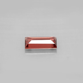 0.84캐럿 천연 오렌지 레드 알만딘 석류석, 바게트, VVS-VS