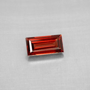 1.18캐럿 천연 딥 레드 알만딘 가넷, 바게트, 8.1×4.1 mm, VVS-VS