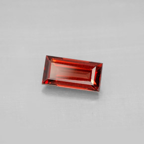 1.18캐럿 천연 딥 레드 알만딘 가넷, 바게트, 8.1×4.1 mm, VVS-VS