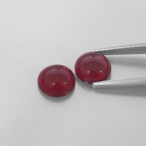 캐럿 천연 레드 알만딘 가넷 보석, 투명한, 6.55 mm, 투명/반투명