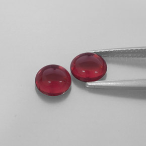 캐럿 천연 레드 알만딘 가넷 보석, 투명한, 6.36 mm, 투명/반투명