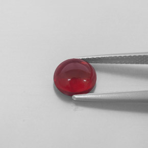 2.08캐럿 천연 딥 레드 알만딘 가넷, 투명한, 7.33 mm, 투명/반투명