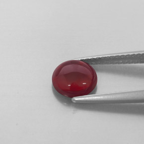 1.68캐럿 천연 딥 레드 알만딘 가넷, 투명한, 7.04 mm, 투명/반투명