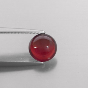 1.68캐럿 천연 딥 레드 알만딘 가넷, 투명한, 7.04 mm, 투명/반투명