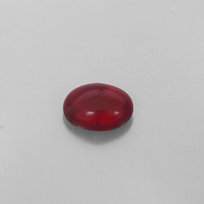 0.84캐럿 천연 딥 레드 알만딘 가넷, 투명한, 6.4×5 mm, 투명/반투명