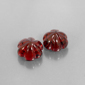 캐럿 천연 딥 레드 알만딘 가넷 보석, 투명한, 8.7×8.5 mm, 투명/반투명
