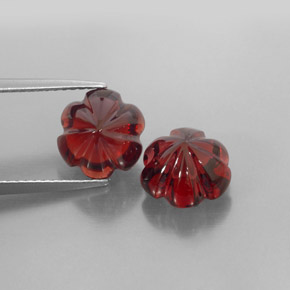 캐럿 천연 딥 레드 알만딘 가넷 보석, 투명한, 8.7×8.5 mm, 투명/반투명