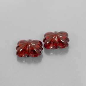 캐럿 천연 딥 레드 알만딘 가넷 보석, 투명한, 9×7.1 mm, 투명/반투명