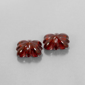 캐럿 천연 딥 레드 알만딘 가넷 보석, 투명한, 9.1×7 mm, 투명/반투명