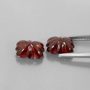 캐럿 천연 딥 레드 알만딘 가넷 보석, 투명한, 9.1×7 mm, 투명/반투명