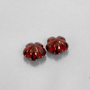 3.57캐럿 천연 다크 레드 알만딘 가넷 보석, 투명한, 7.2×7 mm, 투명/반투명