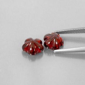 3.57캐럿 천연 다크 레드 알만딘 가넷 보석, 투명한, 7.2×7 mm, 투명/반투명