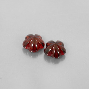 캐럿 천연 딥 레드 알만딘 가넷 보석, 투명한, 7×6.9 mm, 투명/반투명