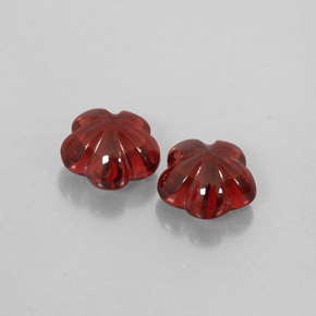 캐럿 천연 딥 레드 알만딘 가넷 보석, 투명한, 7.1×7 mm, 투명/반투명