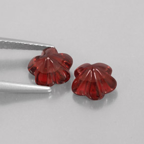 캐럿 천연 딥 레드 알만딘 가넷 보석, 투명한, 투명/반투명