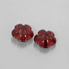 캐럿 천연 딥 레드 알만딘 가넷 보석, 투명한, 7×7 mm, 투명/반투명