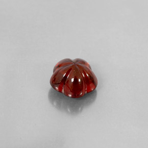 3.15캐럿 천연 딥 레드 알만딘 가넷, 투명한, 8.2×8.1 mm, 투명/반투명