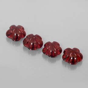 캐럿 천연 딥 레드 알만딘 가넷 보석, 투명한, 7.1×7 mm, 투명/반투명