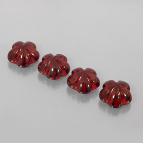 캐럿 천연 딥 레드 알만딘 가넷 보석, 투명한, 7.2×7 mm, 투명/반투명